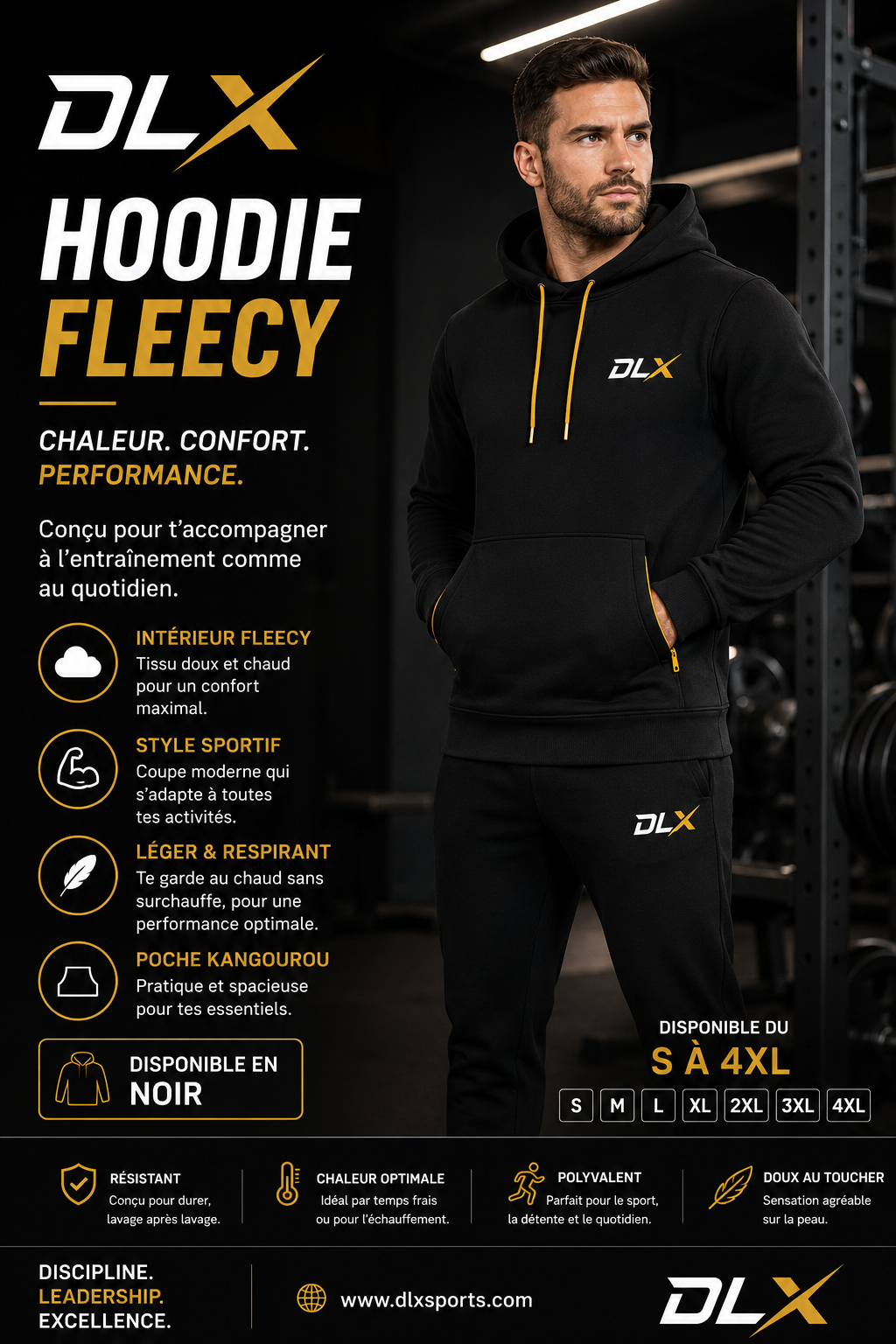 Hoodie fleecy
