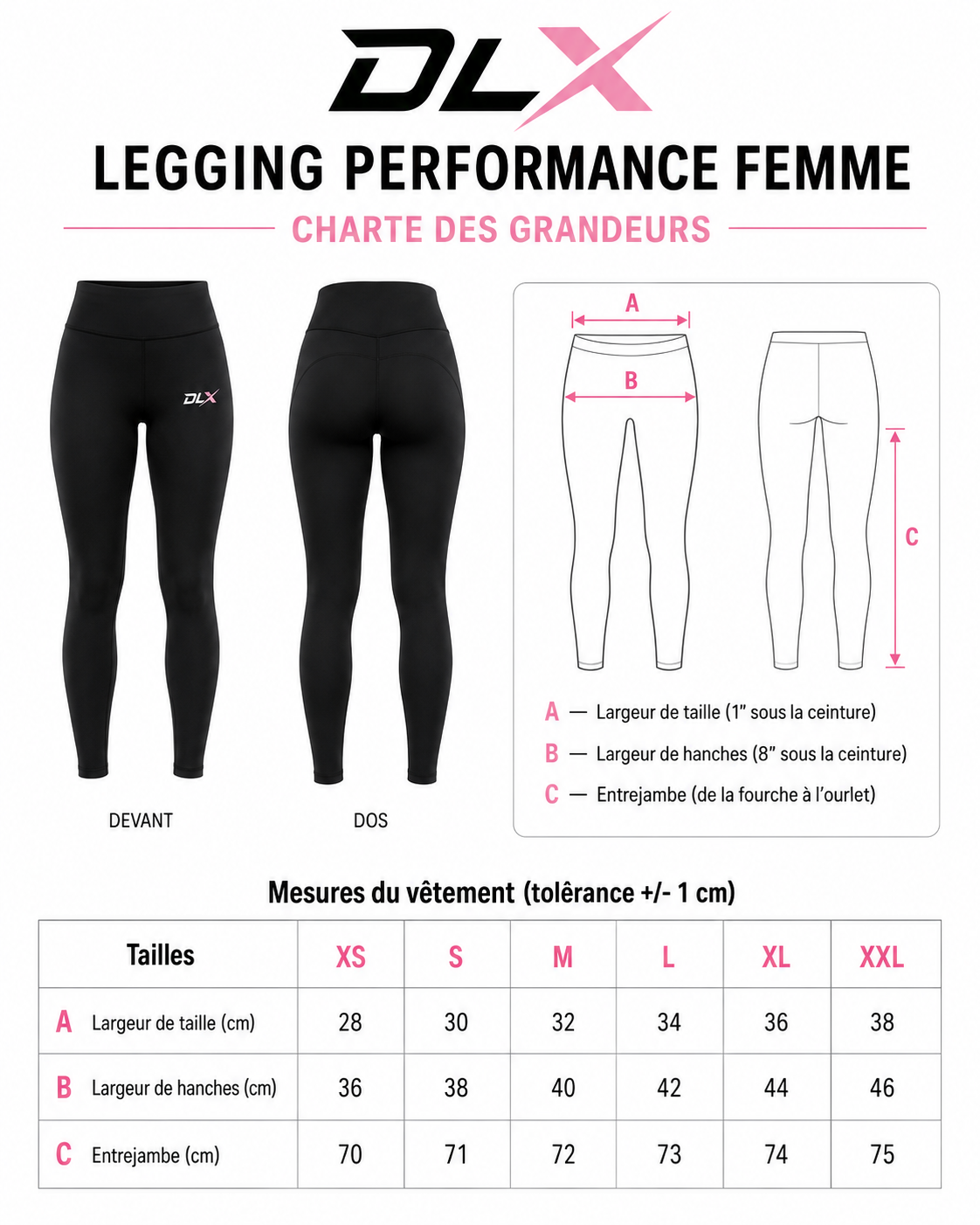 Legging Performance DLX noir