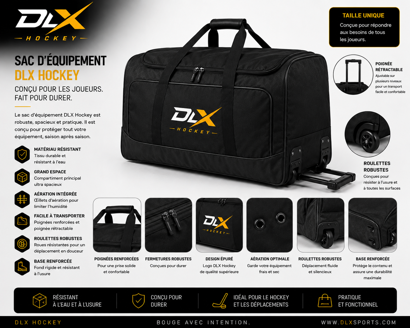 Sac d'équipement DLX Hockey