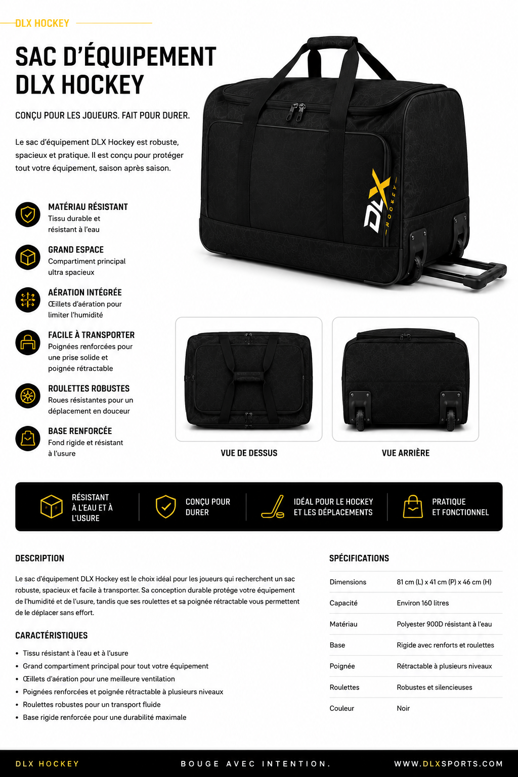 Sac d'équipement DLX Hockey