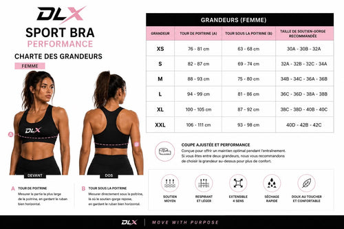 Brassière de sport noir